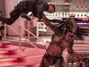 This image released by 20th Century Fox shows a scene from "The Predator." (Kimberley French/20th Century Fox via AP)