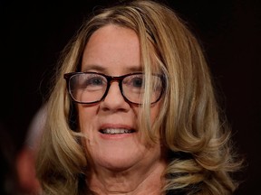 Professor Christine Blasey Ford, who has accused U.S. Supreme Court nominee Brett Kavanaugh of a sexual assault in 1982, testifies before a Senate Judiciary Committee confirmation hearing for Kavanaugh on Capitol Hill in Washington, D.C. on Sept. 27, 2018.