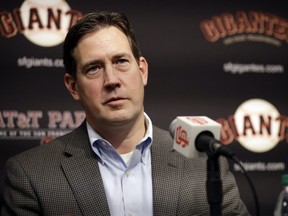 Bobby Evans has been fired as the general manager of the San Francisco Giants, Monday, Sept. 24, 2018.