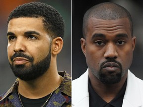 Drake and Kanye West. (Getty Images)
