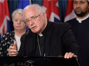 Reverend Terrence Prendergast is Catholic Archbishop of Ottawa and part of the Plenary of the Canadian Council of Catholic Bishops scheduled to run from Monday through Friday at Cornwall.