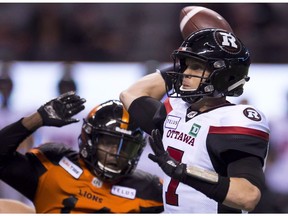 Ottawa Redblacks quarterback Trevor Harris