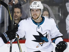Chris Tierney, a 24-year old centre, had 40 points with the Sharks last season.