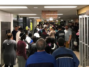 Gatineau residents displaced by Friday's tornado were sheltered at the CEGEP de l'Outaouais' Gabrielle Roy campus.