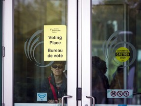 People came out to vote at early polling stations, including Ben Franklin Place, on Saturday, Oct. 6, 2018.   Ashley Fraser/Postmedia