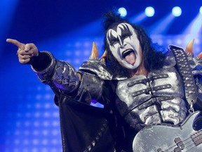 Gene Simmons rocks it out as KISS.