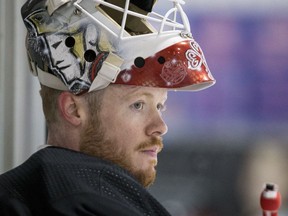 Senators goaltender Mike Condon, who grew up in a community just outside Boston, made his first start at TD Garden on Monday. Errol McGihon/Postmedia