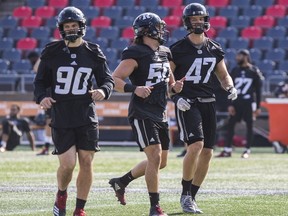 Nigel Romick (47) has a CFL-leading 18 special-teams tackles for the Ottawa Redblacks this season.