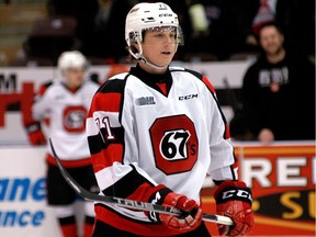 Ottawa 67's player Kody Clark