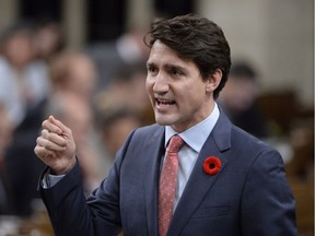Prime Minister Justin Trudeau rises during question period in the House of Commons on Tuesday.