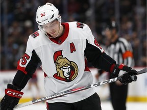 Senators centre Matt Duchene scored two goals in Friday's los to the Avalanche.
