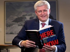 Sitdown interview with former Prime Minister Stephen Harper to promote his book "Right here right now" in Toronto, Ont. on Thursday October 11, 2018.