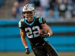 Panthers running back Christian McCaffrey had a combined 237 yards and two touchdown in a loss to the Seahawks in Week 12. This week, Carolina is in must-win mode against the Buccaneers.  Getty Images