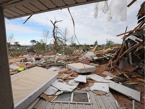 Tornado damage in Dunrobin.