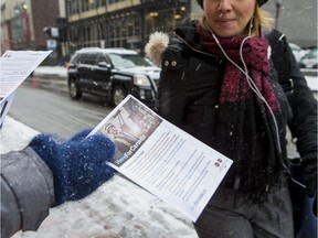 PSAC-NCR members conducted a public outreach campaign in Ottawa and Gatineau on Tuesday. Errol McGihon/Postmedia