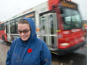 Amanda St. Dennis, a student at Carleton University, lives in Barrhaven near the end of Route 95 and takes transit daily.