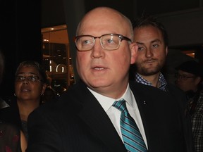 Bill Daly, the deputy commissioner of the NHL walks the red carpet prior to the 2018 induction ceremony at the Hockey Hall of Fame on Nov. 12, 2018 in Toronto.