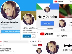 The photo used with the twitter account attached to “Wiseman Lorenbg” appears on accounts on YouTube, Instagram, Twitter, LinkedIn, Pinterest and Google Plus, all under different names.