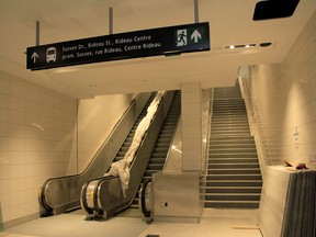 Rideau Station of the LRT.