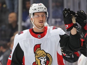 Thomas Chabot says his hand is a little sore, but there's nothing broken.