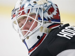 With Craig Anderson out, Marcus Hogberg will be in net Saturday night against the Washington Capitals.