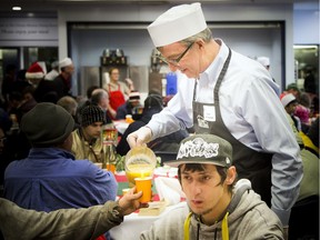 The Ottawa Mission hosted a holiday dinner on Sunday.