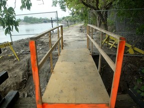 The Voyageur Pathway was closed for about a year-and-a-half following the flooding in the spring of 2017.