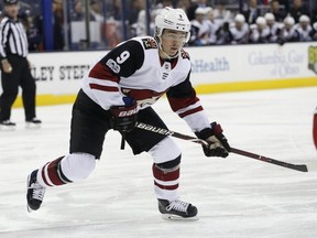 Arizona Coyotes forward Clayton Keller proves good things come in small packages. AP PHOTO