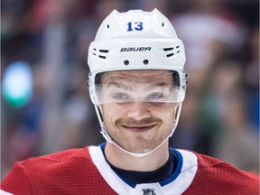 The Canadiens' Max Domi, above, and the Senators' Zack Smith have been waging a personal battle during the past two games between Montreal and Ottawa.