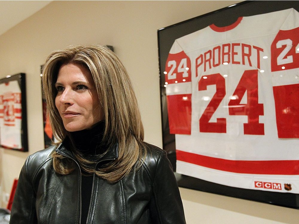 Family, hockey players remember tough guy Probert