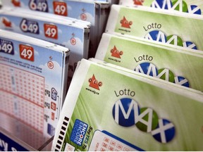 Lotto MAX and Lotto 649 tickets.