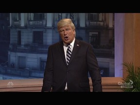 Alec Baldwin appears as Donald Trump on the Dec. 1, 2018, episode of "Saturday Night Live"