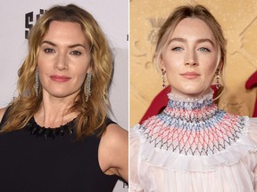 Kate Winslet, left, and Saoirse Ronan. (Getty Images)