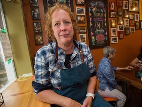 Donna Chevrier in her restaurant, Ola Cocina, which was targeted by scammers with a threat to cut off hydro service.