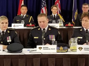 At a media conference today in Vaughan, OPP along with 26 police agencies of the Provincial Strategy announced the results of investigations during the month of November across the entire province of Ontario.