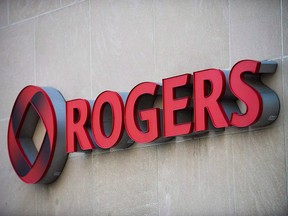 The Rogers Communications sign is marks the company's headquarters in Toronto, April 25, 2012.
