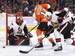 Ottawa Senators playing against Philadelphia Flyers,
Nov. 27, 2018, in Philadelphia.