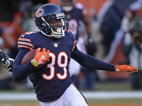 Eddie Jackson of the Chicago Bears will be a game-time decisioin against the Eagles on Sunday. (Photo by Jonathan Daniel/Getty Images)
