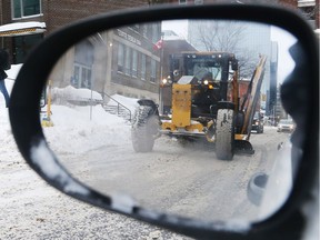 One of the many busy plows in Ottawa on Tuesday.