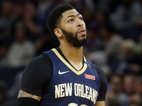 New Orleans Pelicans' Anthony Davis has told the team that he would like to be traded to a contender. (AP PHOTO)
