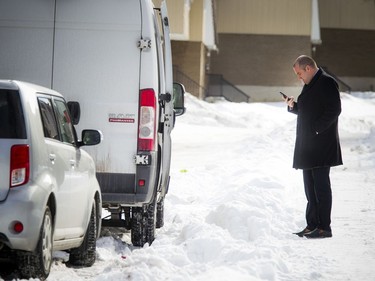 Ottawa police forensic identification and major crime sections were on Penny Drive investigating the homicide of Susan Kuplu, Saturday Jan. 26, 2019. Major crime detective Chris Benson near the home of Kuplu Saturday.