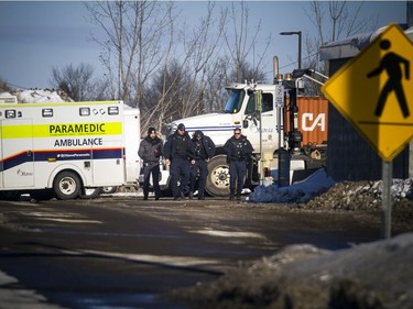 Ottawa police emergency services unit were at the Trail Road Landfill facility, searching for the body of suspected homicide victim Susan Kuplu, Saturday Jan. 26, 2019.