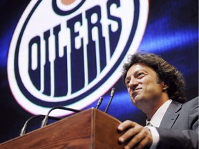 Daryl Katz takes ownership of the Edmonton Oilers during a news conference at Rexall Arena in Edmonton on Wednesday July 2, 2008.