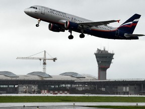 An Aeroflot's aircraft takes off at Moscow's Sheremetyevo international airport on June 14, 2017. (KIRILL KUDRYAVTSEV/AFP/Getty Images)