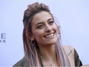 In this Sunday, April 8, 2018, file photo, Paris Jackson arrives at the Daily Front Row's Fashion Los Angeles Awards at the Beverly Hills Hotel in Beverly Hills, Calif.