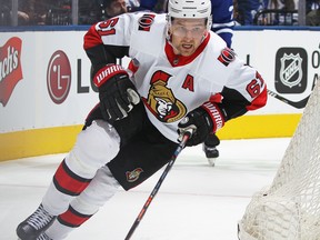 Ottawa Senators' Mark Stone is slated to become a free agent this off-season. (GETTY IMAGES)