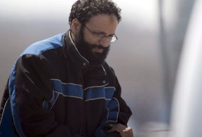 Chiheb Esseghaier arrives at Buttonville Airport just north of Toronto on Tuesday, April 23, 2013. (The Canadian Press)
