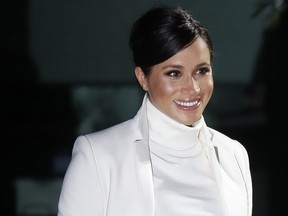 Meghan, Duchess of Sussex attends a gala performance of ‘The Wider Earth’ in support of the Queen’s Commonwealth Trust & the Queen’s Commonwealth Canopy at the Natural History Museum on February 12, 2019 in London. (Chris Jackson/Getty Images)