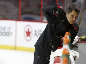 It’s impossible to imagine coach Guy Boucher will be offered another contract by the Senators. (TONY CALDWELL/OTTAWA SUN)