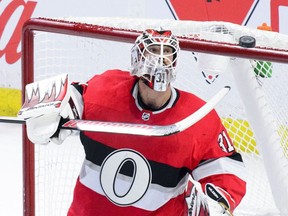 Ottawa Senators goaltender Anders Nilsson.